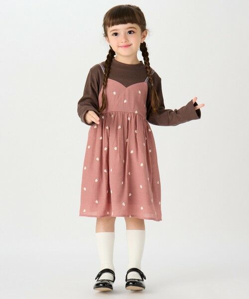 SHIPS / シップス ロング・マキシ丈ワンピース | SHIPS Colors: 100〜140cm /〈洗濯機可能〉ハート エンブロイダリー ワンピース | 詳細18