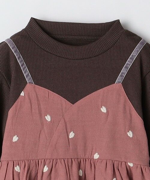 SHIPS / シップス ロング・マキシ丈ワンピース | SHIPS Colors: 100〜140cm /〈洗濯機可能〉ハート エンブロイダリー ワンピース | 詳細9