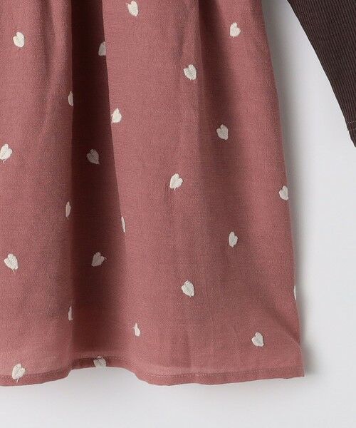 SHIPS / シップス ロング・マキシ丈ワンピース | SHIPS Colors: 100〜140cm /〈洗濯機可能〉ハート エンブロイダリー ワンピース | 詳細12