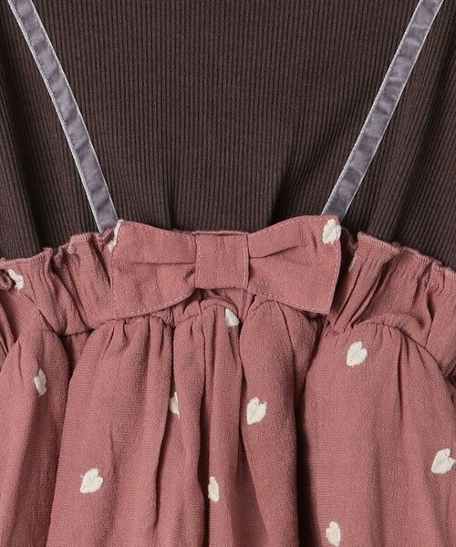 SHIPS / シップス ロング・マキシ丈ワンピース | SHIPS Colors: 100〜140cm /〈洗濯機可能〉ハート エンブロイダリー ワンピース | 詳細13