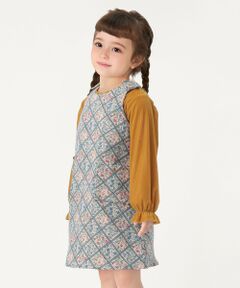 SHIPS / シップス ロング・マキシ丈ワンピース | SHIPS Colors:100〜130cm /〈洗濯機可能〉ジャカード Aライン ワンピース◇