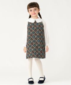 SHIPS / シップス ロング・マキシ丈ワンピース | SHIPS Colors:100〜130cm /〈洗濯機可能〉ジャカード Aライン ワンピース◇