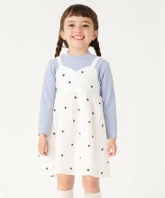 SHIPS / シップス ロング・マキシ丈ワンピース | SHIPS Colors:100〜140cm /〈洗濯機可能〉ハート エンブロイダリー ワンピース