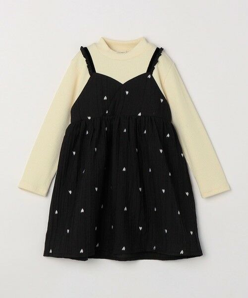 SHIPS / シップス ロング・マキシ丈ワンピース | SHIPS Colors:100〜140cm /〈洗濯機可能〉ハート エンブロイダリー ワンピース | 詳細14