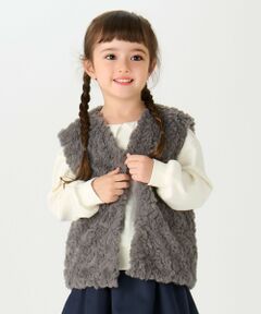 SHIPS / シップス ダウンジャケット・ベスト | SHIPS Colors: 90〜140cm /〈手洗い可能〉ボア ベスト◇