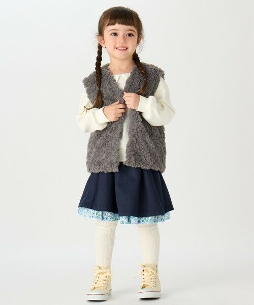 SHIPS / シップス ダウンジャケット・ベスト | SHIPS Colors: 90〜140cm /〈手洗い可能〉ボア ベスト◇ | 詳細12