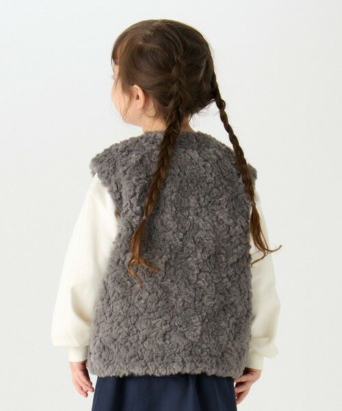 SHIPS / シップス ダウンジャケット・ベスト | SHIPS Colors: 90〜140cm /〈手洗い可能〉ボア ベスト◇ | 詳細13