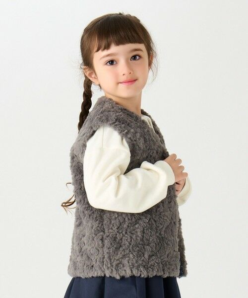 SHIPS / シップス ダウンジャケット・ベスト | SHIPS Colors: 90〜140cm /〈手洗い可能〉ボア ベスト◇ | 詳細14