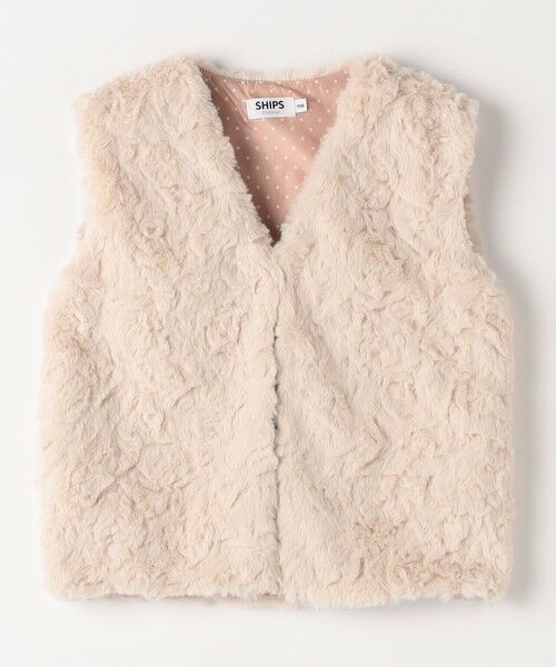 SHIPS / シップス ダウンジャケット・ベスト | SHIPS Colors: 90〜140cm /〈手洗い可能〉ボア ベスト◇(ベージュ系)