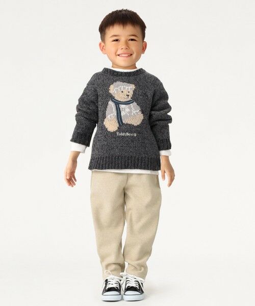 SHIPS / シップス ニット・セーター | 《一部追加予約》SHIPS Colors:100〜140cm /TeddyBear(R) ジャカード モール ニット◆ | 詳細10