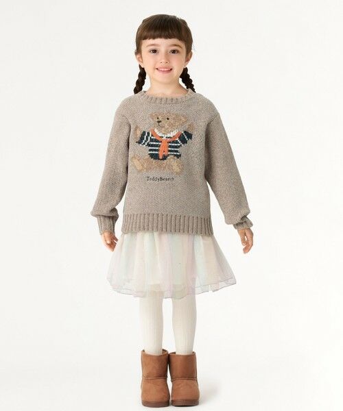 SHIPS / シップス ニット・セーター | SHIPS Colors:100〜140cm /〈洗濯機可能〉TeddyBear(R) ジャカード モール ニット◇ | 詳細13