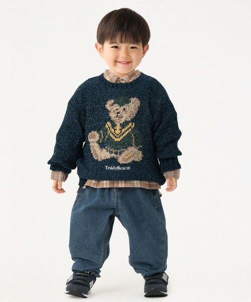 SHIPS / シップス ニット・セーター | SHIPS Colors:100〜140cm /TeddyBear(R) ジャカード モール ニット◇ | 詳細14