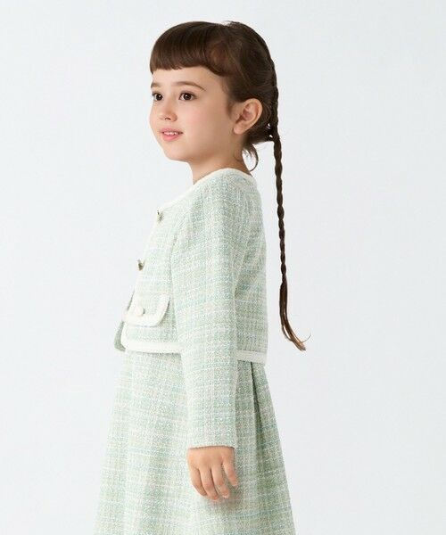 SHIPS / シップス ノーカラージャケット | SHIPS Colors: 110〜130cm / オケージョン ツイードライク ジャケット | 詳細10