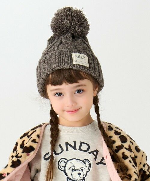 SHIPS / シップス ニットキャップ | SHIPS Colors: KIDS /〈手洗い可能〉ケーブル ニット キャップ | 詳細3