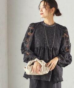 SHIPS / シップス シャツ・ブラウス | 《予約》〈手洗い可能〉IPEKER オパール 加工 ブラウス（セレモニー対応可）