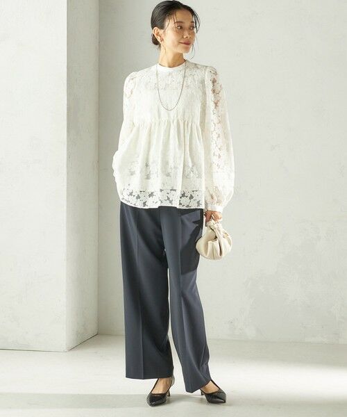 SHIPS / シップス シャツ・ブラウス | 《予約》〈手洗い可能〉IPEKER オパール 加工 ブラウス（セレモニー対応可） | 詳細1