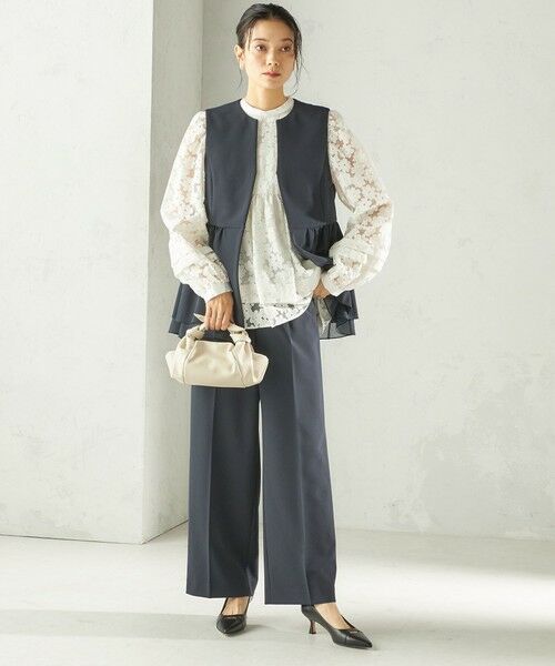 SHIPS / シップス シャツ・ブラウス | 《予約》〈手洗い可能〉IPEKER オパール 加工 ブラウス（セレモニー対応可） | 詳細10