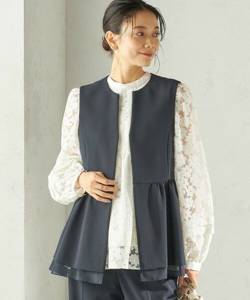 SHIPS / シップス シャツ・ブラウス | 《予約》〈手洗い可能〉IPEKER オパール 加工 ブラウス（セレモニー対応可） | 詳細11