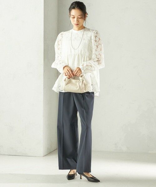 SHIPS / シップス シャツ・ブラウス | 《予約》〈手洗い可能〉IPEKER オパール 加工 ブラウス（セレモニー対応可） | 詳細2