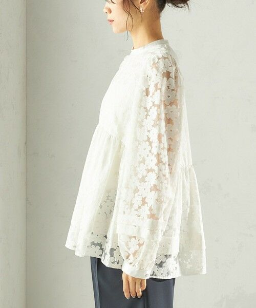 SHIPS / シップス シャツ・ブラウス | 《予約》〈手洗い可能〉IPEKER オパール 加工 ブラウス（セレモニー対応可） | 詳細20