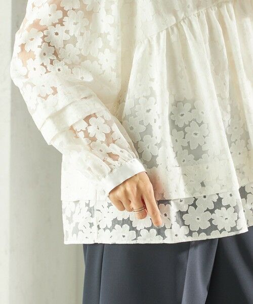 SHIPS / シップス シャツ・ブラウス | 《予約》〈手洗い可能〉IPEKER オパール 加工 ブラウス（セレモニー対応可） | 詳細23