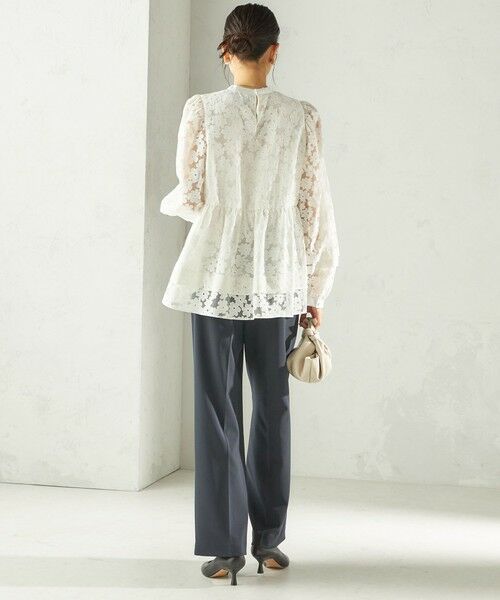 SHIPS / シップス シャツ・ブラウス | 《予約》〈手洗い可能〉IPEKER オパール 加工 ブラウス（セレモニー対応可） | 詳細4