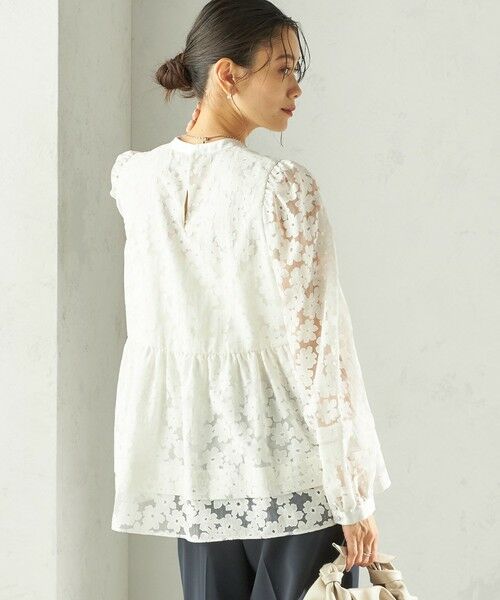 SHIPS / シップス シャツ・ブラウス | 《予約》〈手洗い可能〉IPEKER オパール 加工 ブラウス（セレモニー対応可） | 詳細8