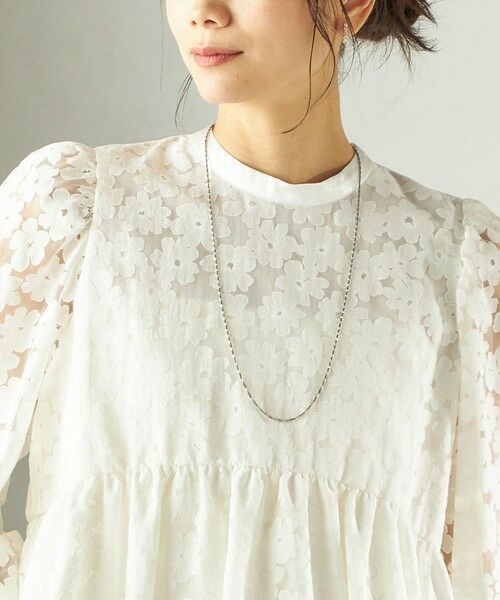 SHIPS / シップス シャツ・ブラウス | 《予約》〈手洗い可能〉IPEKER オパール 加工 ブラウス（セレモニー対応可） | 詳細9