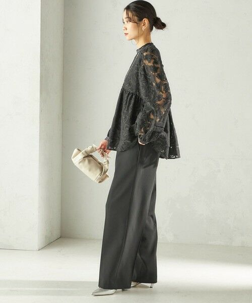 SHIPS / シップス シャツ・ブラウス | 《予約》〈手洗い可能〉IPEKER オパール 加工 ブラウス（セレモニー対応可） | 詳細25