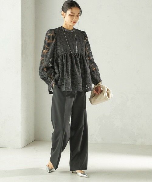 SHIPS / シップス シャツ・ブラウス | 《予約》〈手洗い可能〉IPEKER オパール 加工 ブラウス（セレモニー対応可） | 詳細27