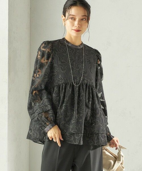 SHIPS / シップス シャツ・ブラウス | 《予約》〈手洗い可能〉IPEKER オパール 加工 ブラウス（セレモニー対応可） | 詳細28