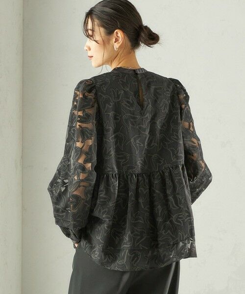 SHIPS / シップス シャツ・ブラウス | 《予約》〈手洗い可能〉IPEKER オパール 加工 ブラウス（セレモニー対応可） | 詳細30