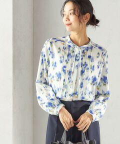 SHIPS / シップス シャツ・ブラウス | 《予約》〈洗濯機可能〉無地 / プリント ピンタック ブラウス（セレモニー対応可）