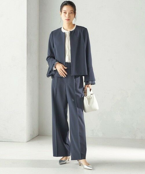 SHIPS / シップス シャツ・ブラウス | 《予約》〈洗濯機可能〉無地 / プリント ピンタック ブラウス（セレモニー対応可） | 詳細13