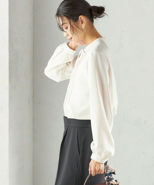 SHIPS / シップス シャツ・ブラウス | 《予約》〈洗濯機可能〉無地 / プリント ピンタック ブラウス（セレモニー対応可） | 詳細6