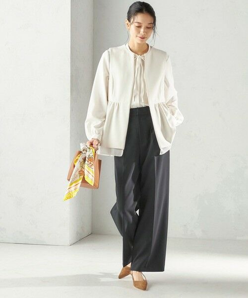 SHIPS / シップス シャツ・ブラウス | 《予約》〈洗濯機可能〉無地 / プリント ピンタック ブラウス（セレモニー対応可） | 詳細9