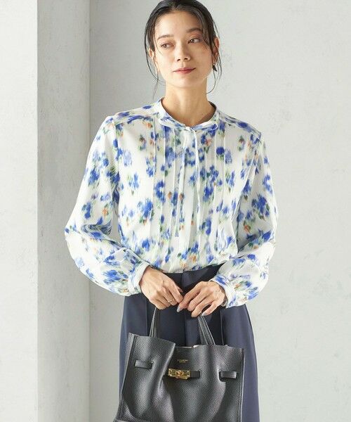 SHIPS / シップス シャツ・ブラウス | 《予約》〈洗濯機可能〉無地 / プリント ピンタック ブラウス（セレモニー対応可） | 詳細22