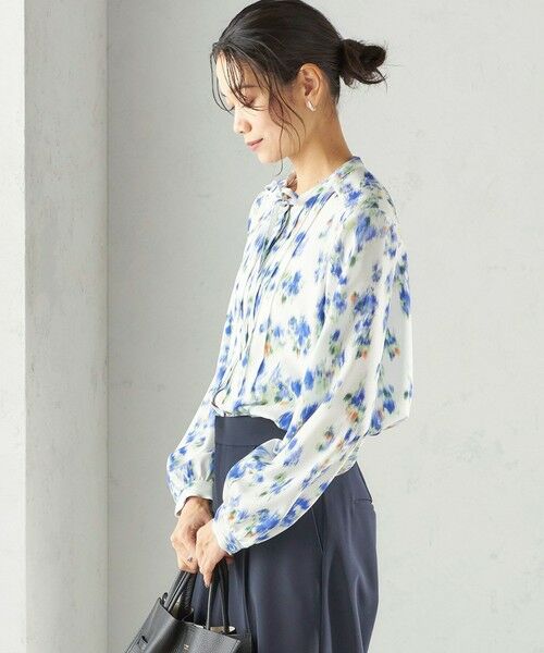 SHIPS / シップス シャツ・ブラウス | 《予約》〈洗濯機可能〉無地 / プリント ピンタック ブラウス（セレモニー対応可） | 詳細23