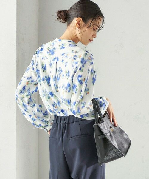 SHIPS / シップス シャツ・ブラウス | 《予約》〈洗濯機可能〉無地 / プリント ピンタック ブラウス（セレモニー対応可） | 詳細24