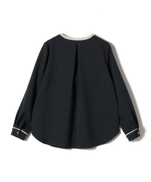 SHIPS / シップス シャツ・ブラウス | 〈手洗い可能〉配色 パイピング キーネック 長袖ブラウス | 詳細24