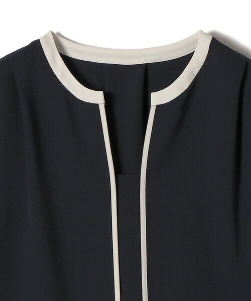 SHIPS / シップス シャツ・ブラウス | 〈手洗い可能〉配色 パイピング キーネック 長袖ブラウス | 詳細25