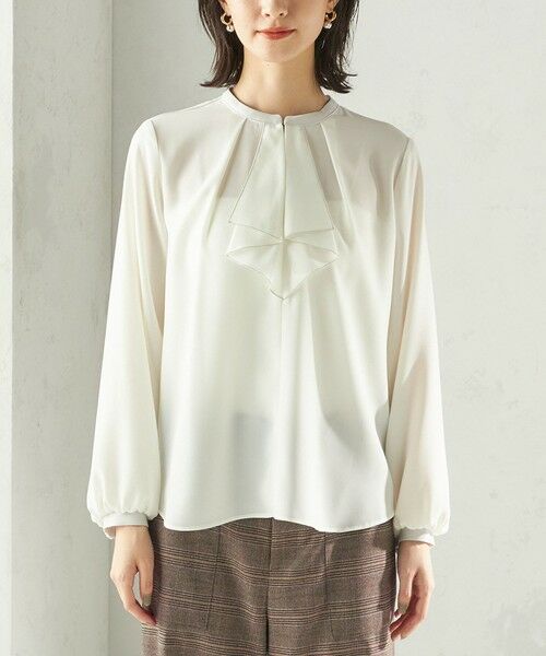 SHIPS / シップス シャツ・ブラウス | 〈手洗い可能〉フロント タイ メロー 長袖 ブラウス | 詳細11