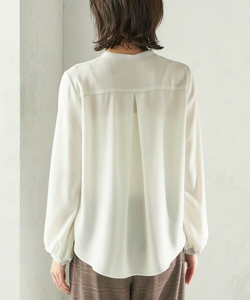 SHIPS / シップス シャツ・ブラウス | 〈手洗い可能〉フロント タイ メロー 長袖 ブラウス | 詳細13