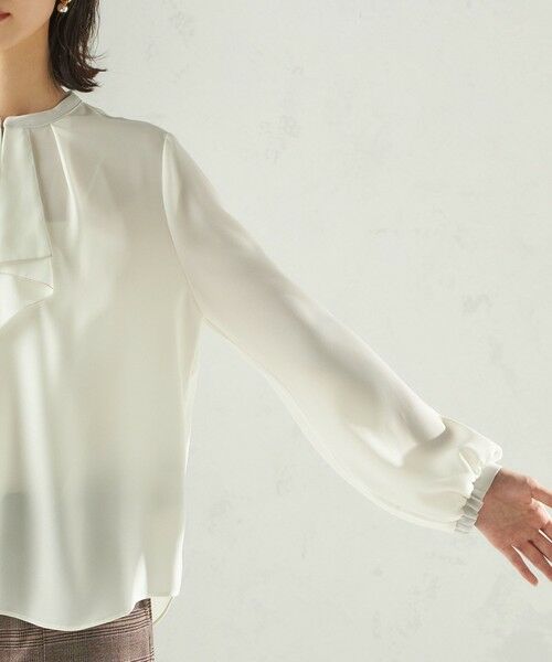 SHIPS / シップス シャツ・ブラウス | 〈手洗い可能〉フロント タイ メロー 長袖 ブラウス | 詳細14