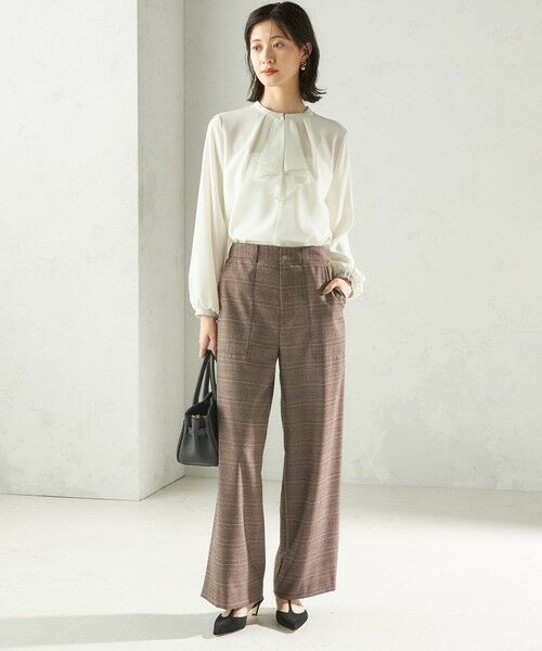 SHIPS / シップス シャツ・ブラウス | 〈手洗い可能〉フロント タイ メロー 長袖 ブラウス | 詳細4