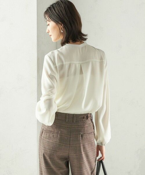 SHIPS / シップス シャツ・ブラウス | 〈手洗い可能〉フロント タイ メロー 長袖 ブラウス | 詳細7