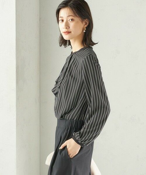 SHIPS / シップス シャツ・ブラウス | 〈手洗い可能〉フロント タイ メロー 長袖 ブラウス | 詳細23