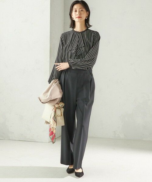 SHIPS / シップス シャツ・ブラウス | 〈手洗い可能〉フロント タイ メロー 長袖 ブラウス | 詳細17