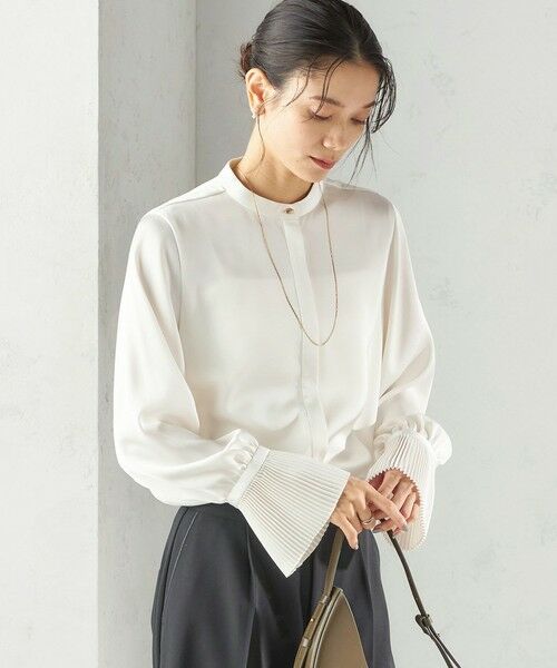 SHIPS / シップス シャツ・ブラウス | 〈手洗い可能〉プリーツ 袖 デザイン ブラウス | 詳細5