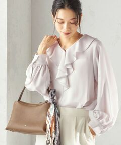 SHIPS / シップス シャツ・ブラウス | 《予約》〈手洗い可能〉ジョーゼット フリル カラー ブラウス（セレモニー対応可）